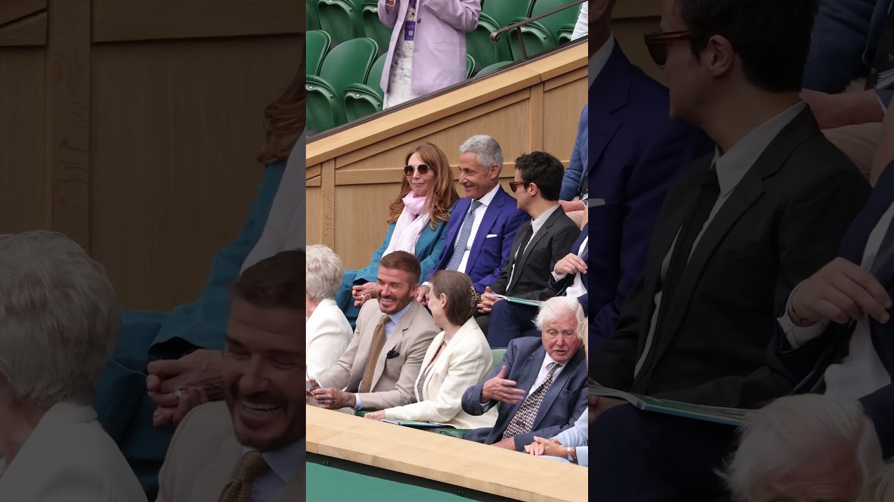 Stars are out in the #Wimbledon Royal Box 🤩 #Shorts #Tennis