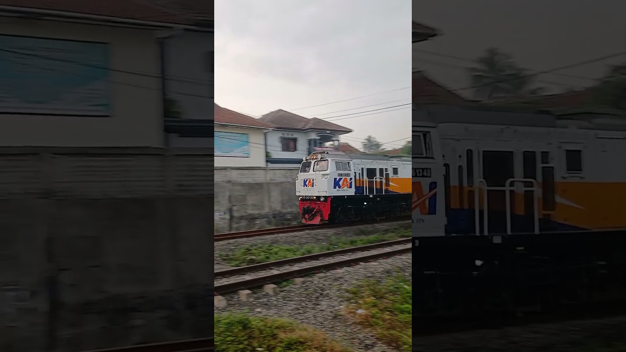 KA Pangrango menuju stasiun Cigombong