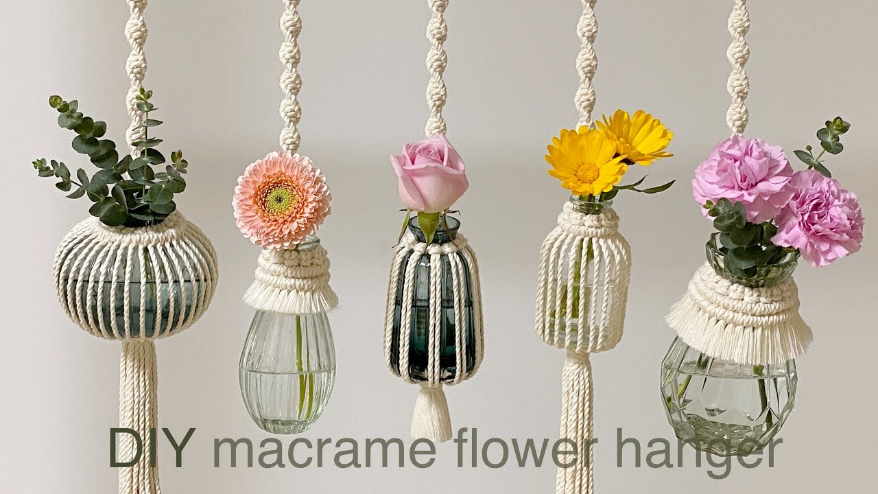 DIY | macrame flower plant hanger | Сделай сам | вешалка для цветов макраме