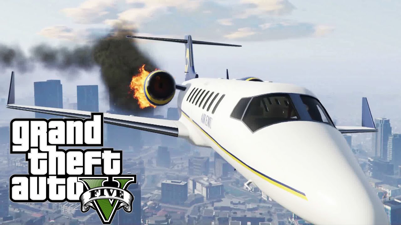 GTA V #30 - DERRUBANDO AVIÃO