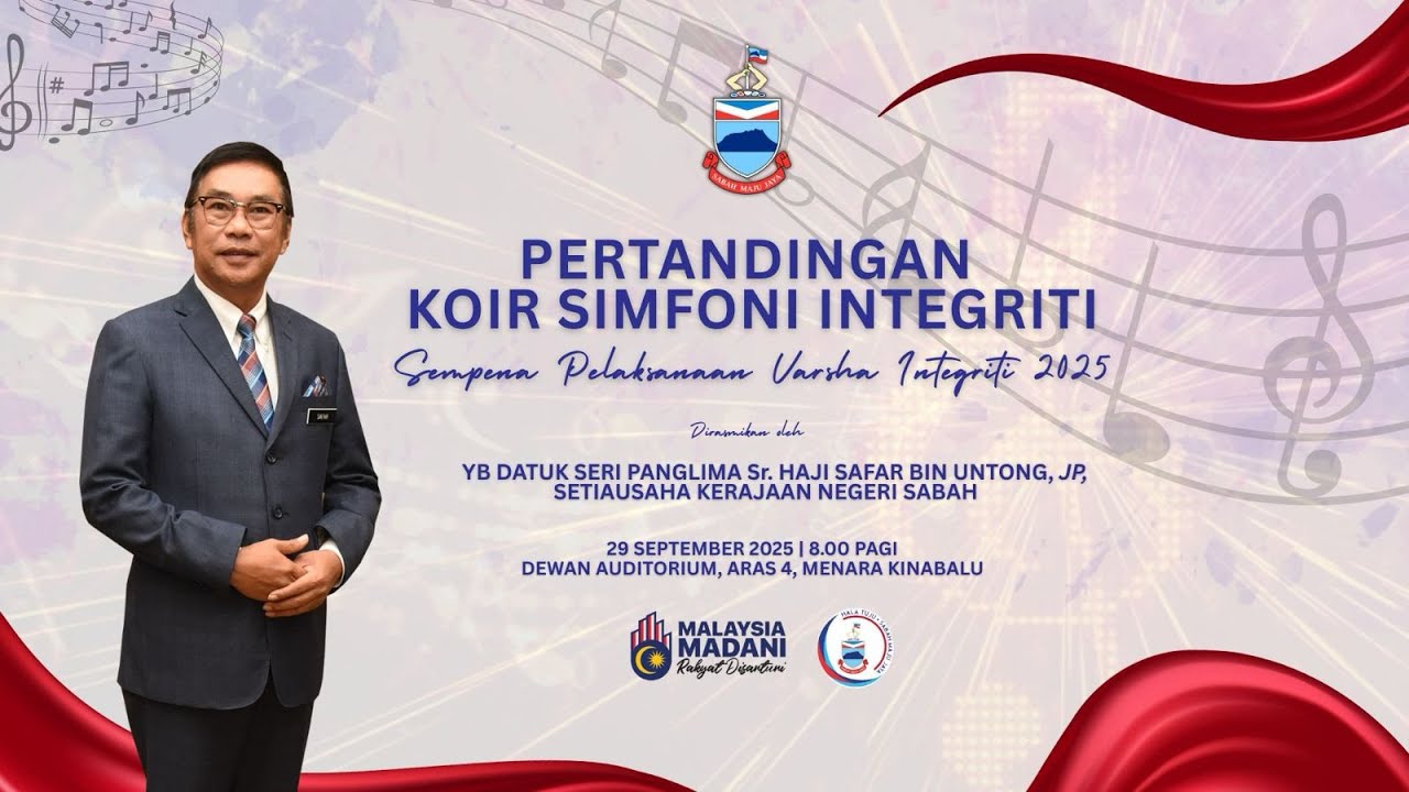 PERTANDINGAN KOIR SIMFONI INTEGRITI (29 SEPTEMBER 2025)