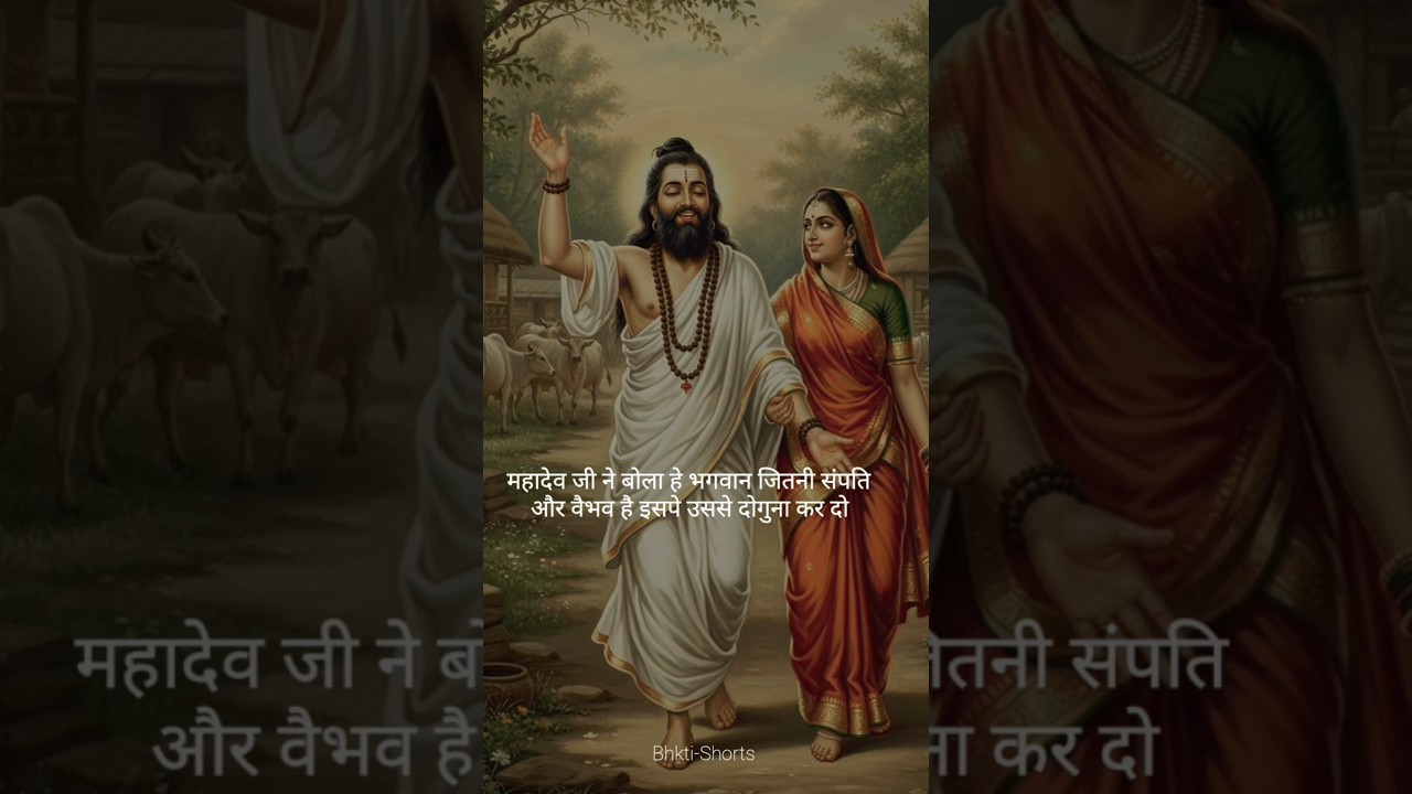 When God himself tested the devotee and the non-devotee! #shorts #bhakti #mahadev #ytshorts #shortsfeed #devotional