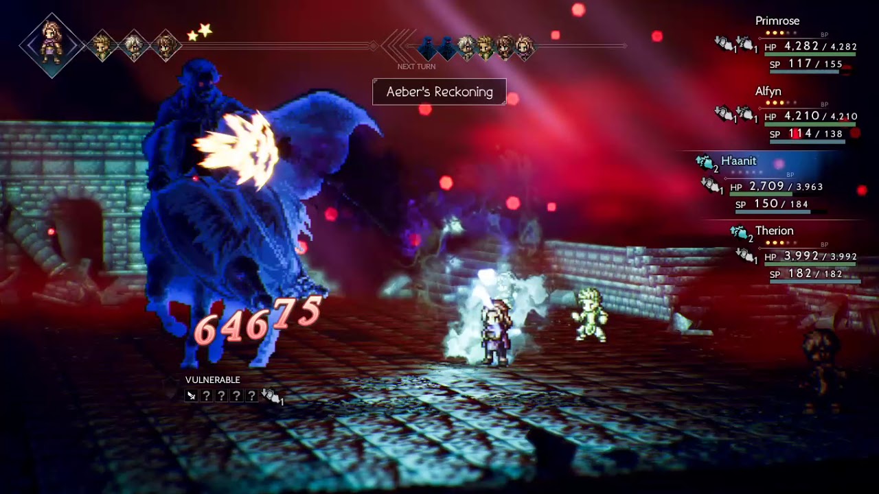 Gate of Finis 3 turns per boss No advanced jobs | Octopath Traveler