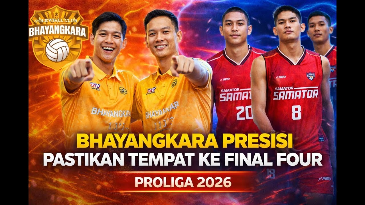 Bhayangkara Presisi Pastikan Tempat Ke Final Four Usai Tundukkan Surabaya Samator 3-0