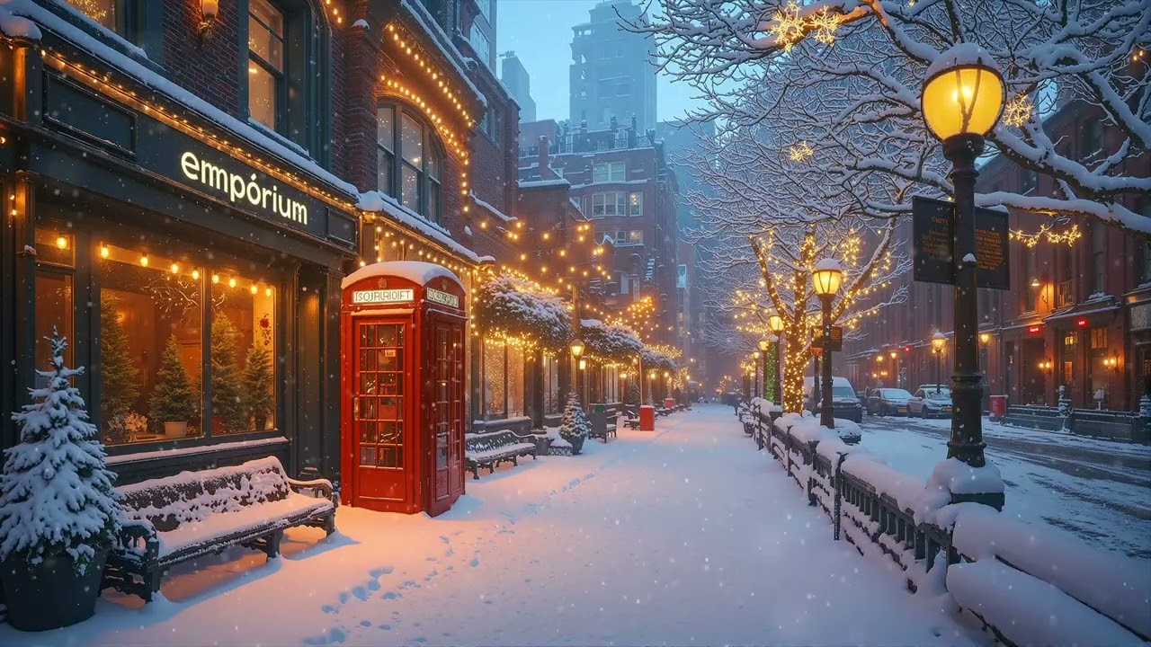 Winter Street Jazz | Smooth Saxophone & Piano for Cold Nights in the City