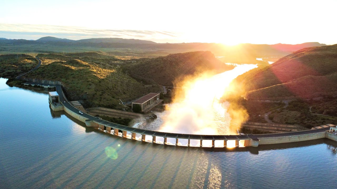 The Gariep Dam Overflowing - Orange River
