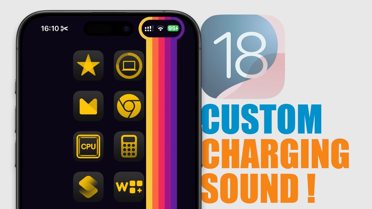 How To Change the CHARGING Sound on iPhone - iOS 18 !