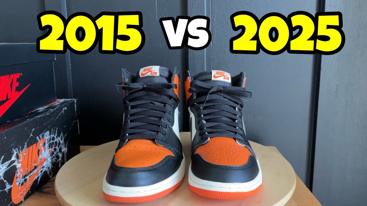 Air Jordan 1 Shattered Backboard Comparison 2015 vs 2025
