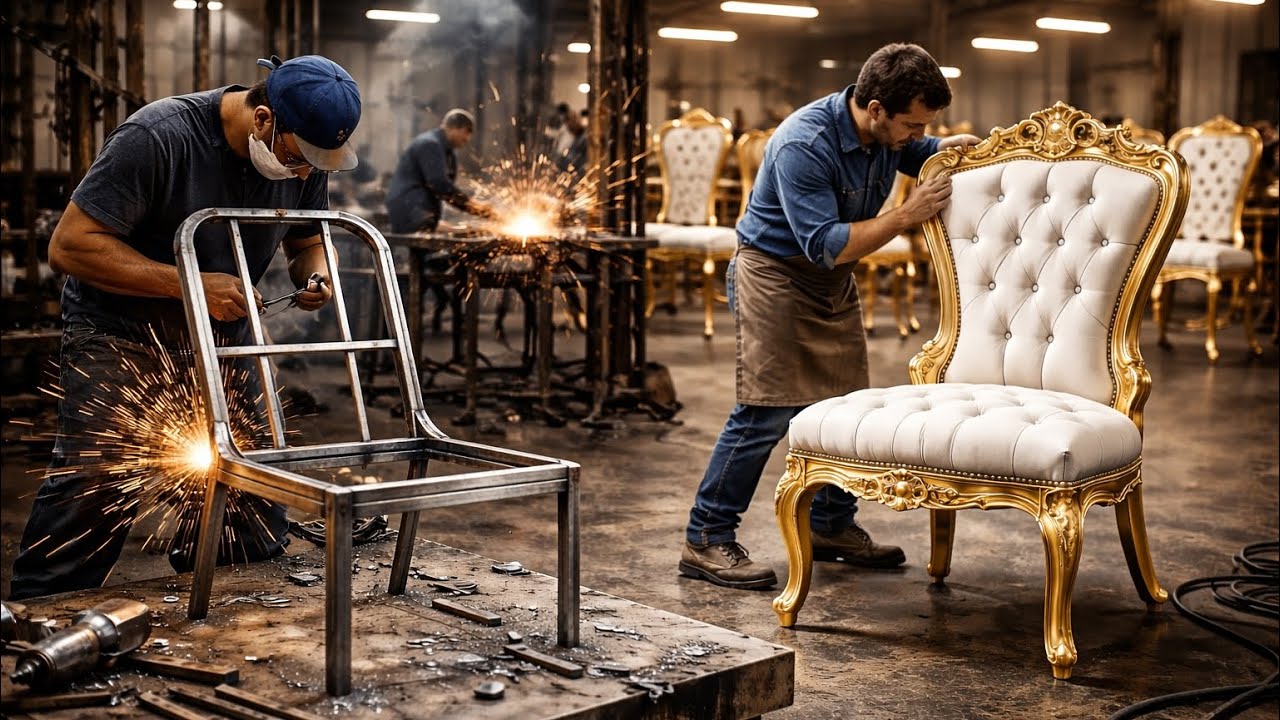 From Steel to Gold Chair | Premium Luxury Furniture Factory 