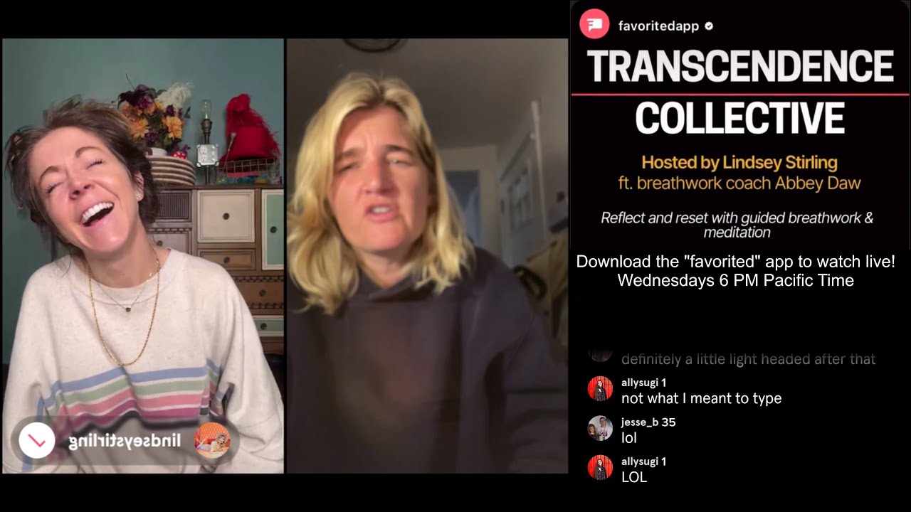 Lindsey Stirling: Transcendence Breathwork with Abbey Daw - October 22, 2025