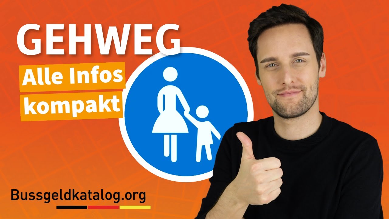 Das sind die Gehwegzeichen! Kennt ihr euch mit allen dreien aus? 😏