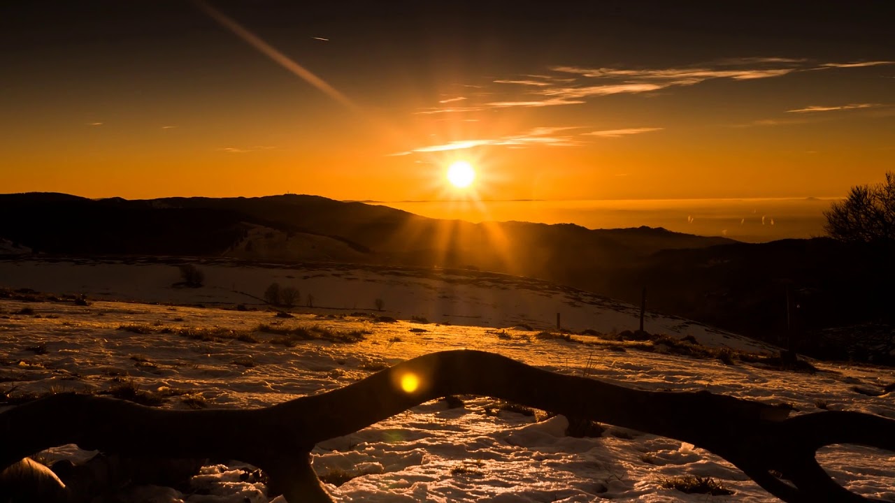 Time   Lapse   Sunset   Winter  Snow  Wintry   Nature   Fog