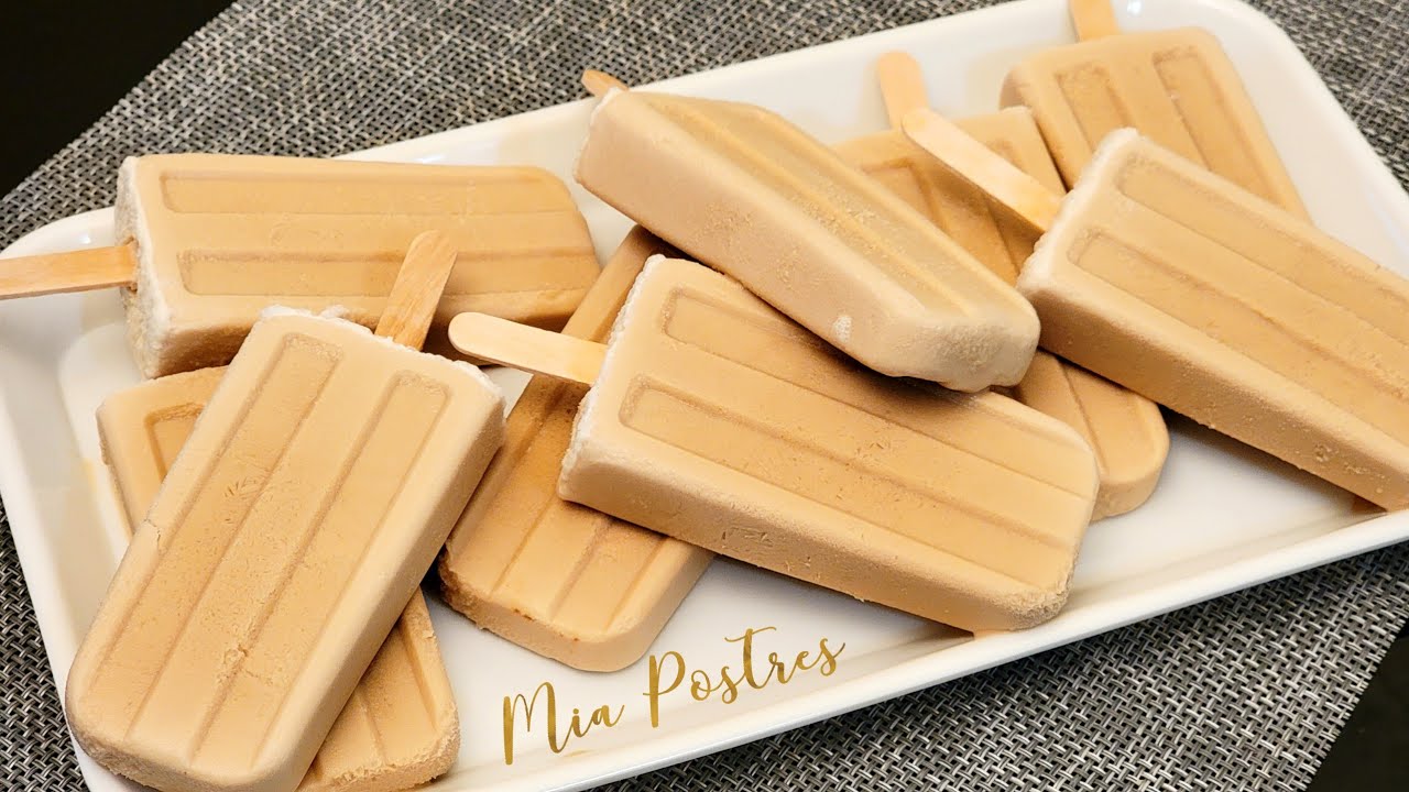 PALETAS DE CAFE! ☕️ Facil y deliciosas 🤤 mia postres.