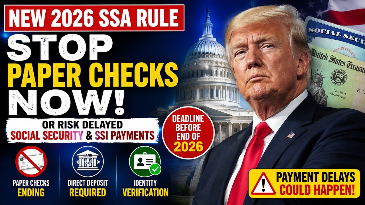 💳 NEW 2026 SSA Rule: Stop Paper Checks NOW or Risk Delayed Social Security & SSI Payments