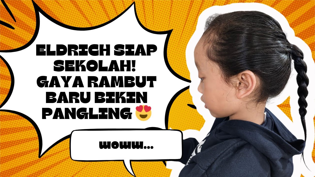 Eldrich Siap Sekolah! Gaya Rambut Baru Bikin Pangling 😍