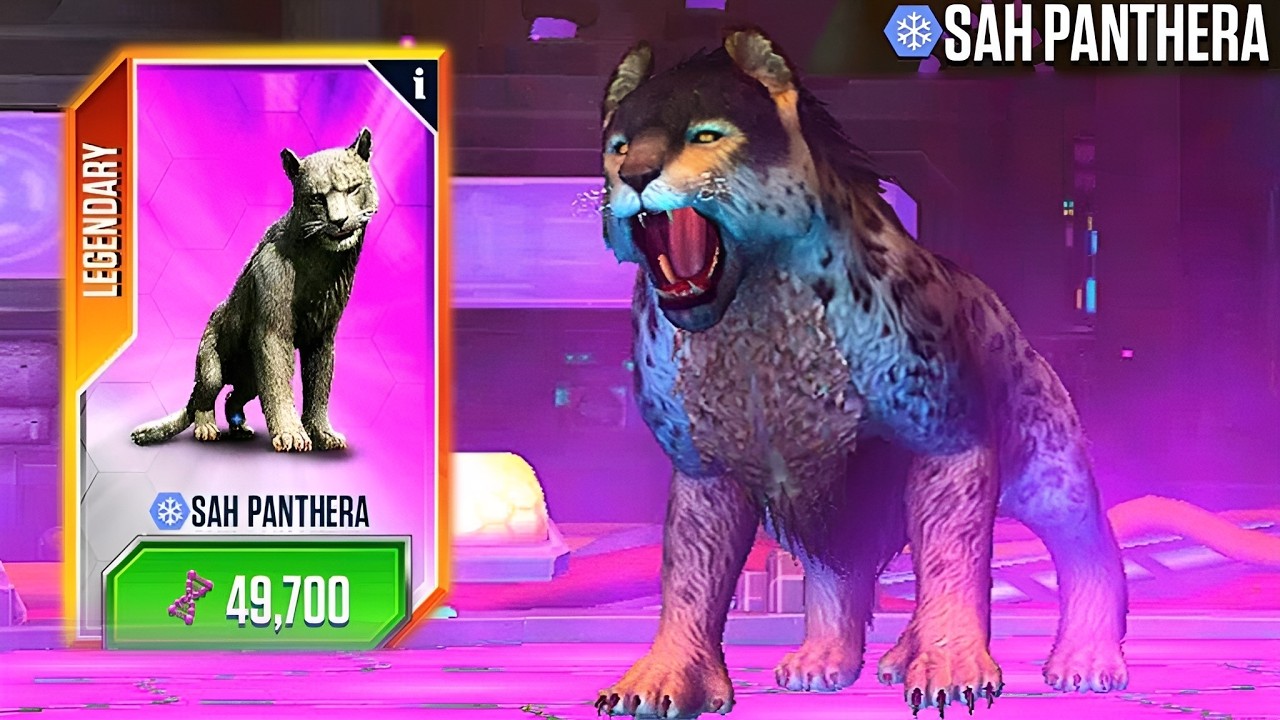 NEW UNLOCK SAH PANTHERA MAX LEVEL 40 JURASSIC WORLD THE GAME