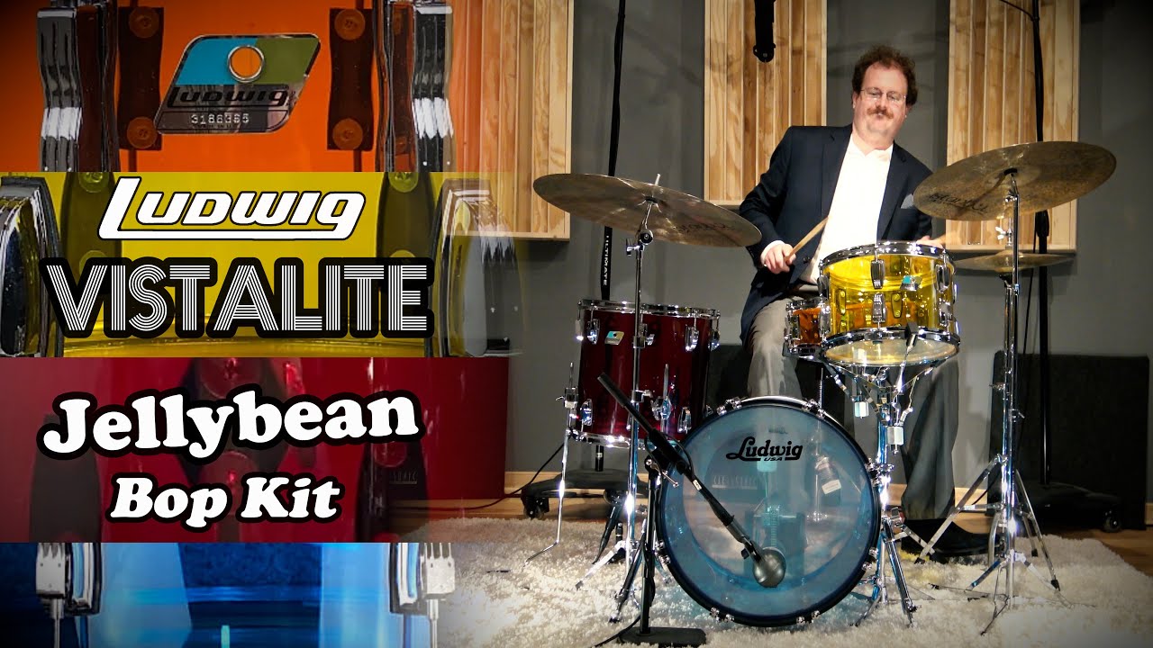 NEW Ludwig Vistalite Bop Kit! - Jellybean