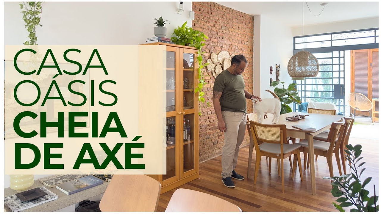 CASA DE VILA CHEIA DE AXÉ E DECOR RELAX - MAIS PARECE UM OÁSIS VERDE E TRANQUILO NO MEIO DE PRÉDIOS