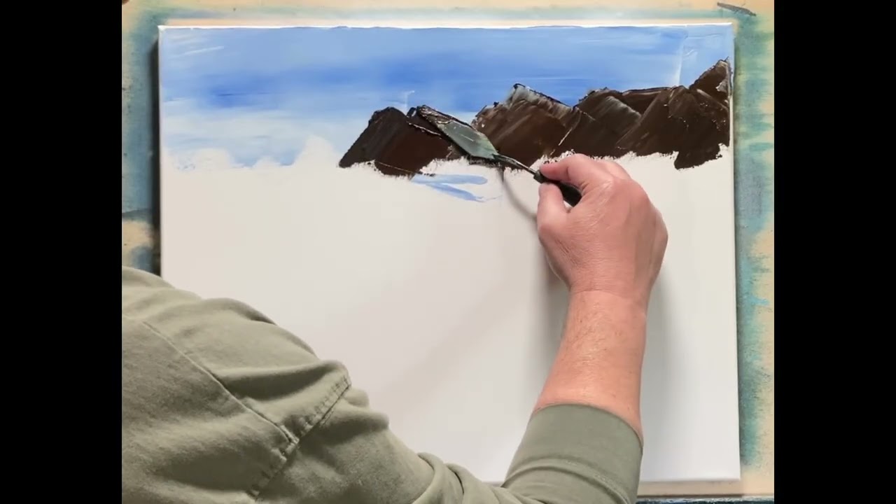 Pallet Knife Oil Painting Video; Thick Oil Paint, Painting Video