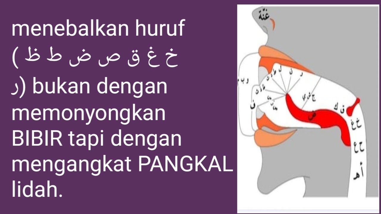 Menebalkan Huruf bukan dengan bibir Tapi dengan Pangkal Lidah