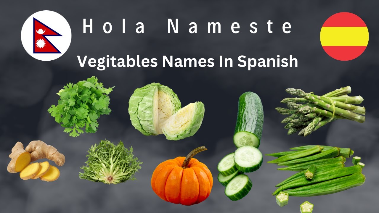 Daily-use vegetables in Spanish