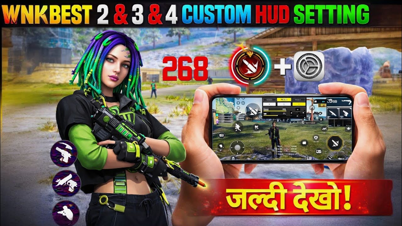 🔥 Ultimate Free Fire 2 Fingers Settings 💥 Smooth Control + One-Tap Headshots