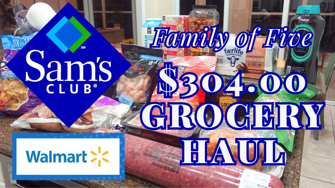 Покупки в Sam's Club на 304 доллара в 2026 году | Покупки в Walmart | Еженедельные покупки продук...