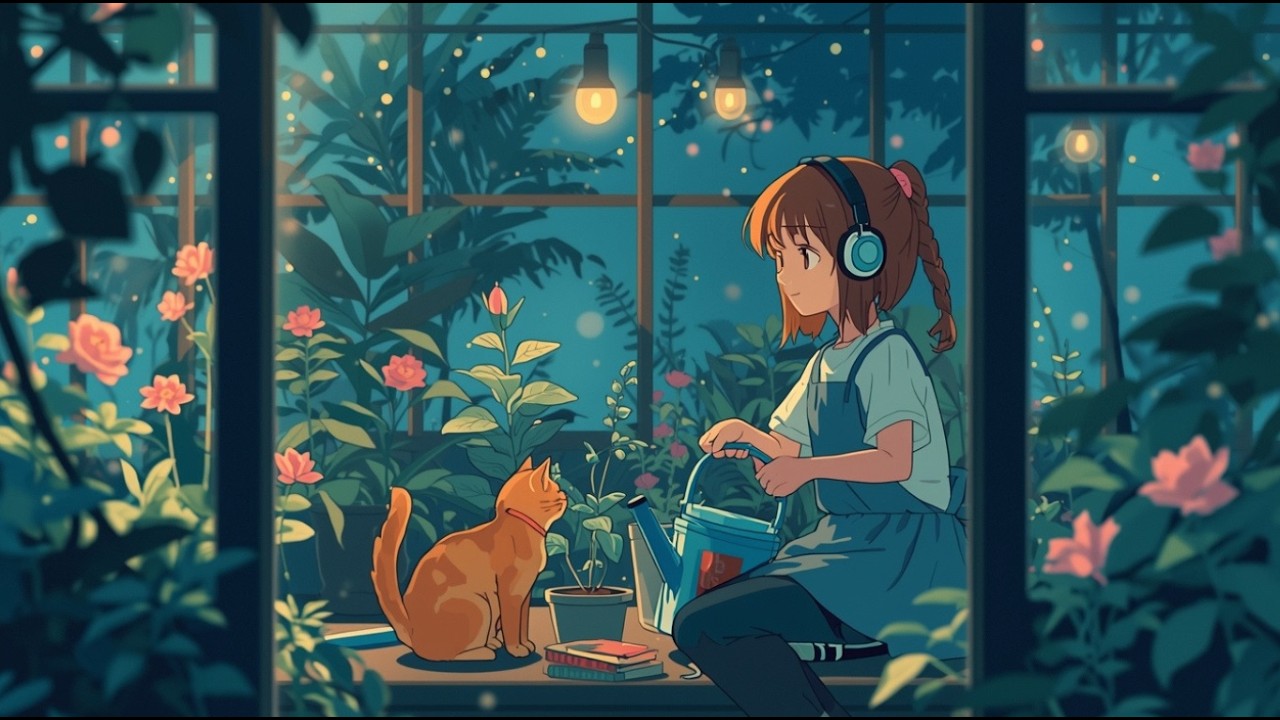Moonlit Botany: Midnight Lofi Beats for Your Secret Indoor Jungle