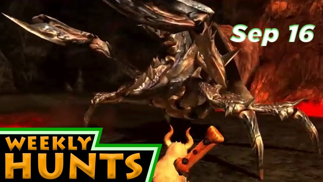 Weekly Hunts, Sep 16, 2018 - Monster Hunter Generations Ultimate