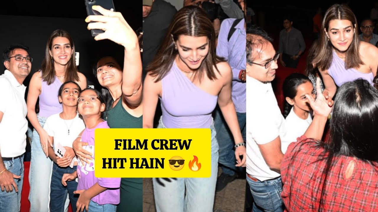 KRITI SANON VISITING PVR CINEMAS TO MEET HER FANS AS THE FILM CREW IS GETTING GREAT RESPONSE 😍💖📸