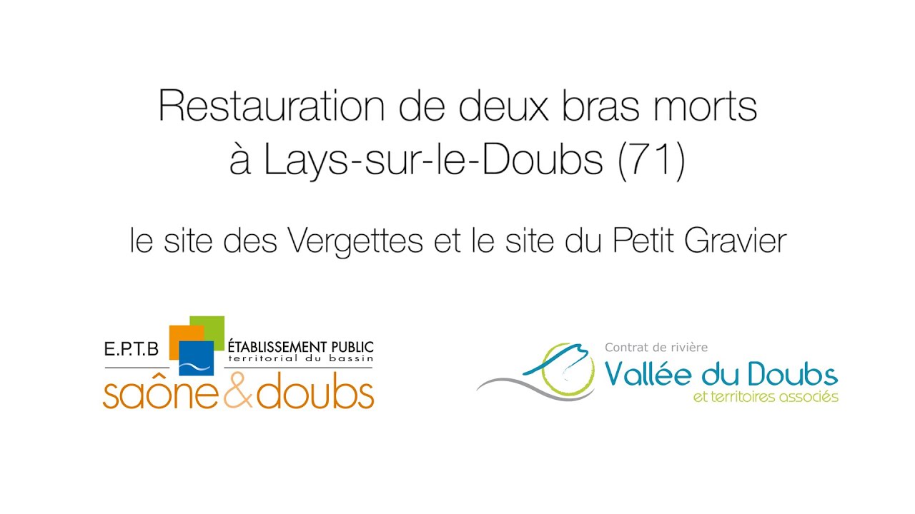 Restauration de bras morts à Lays-sur-le-Doubs