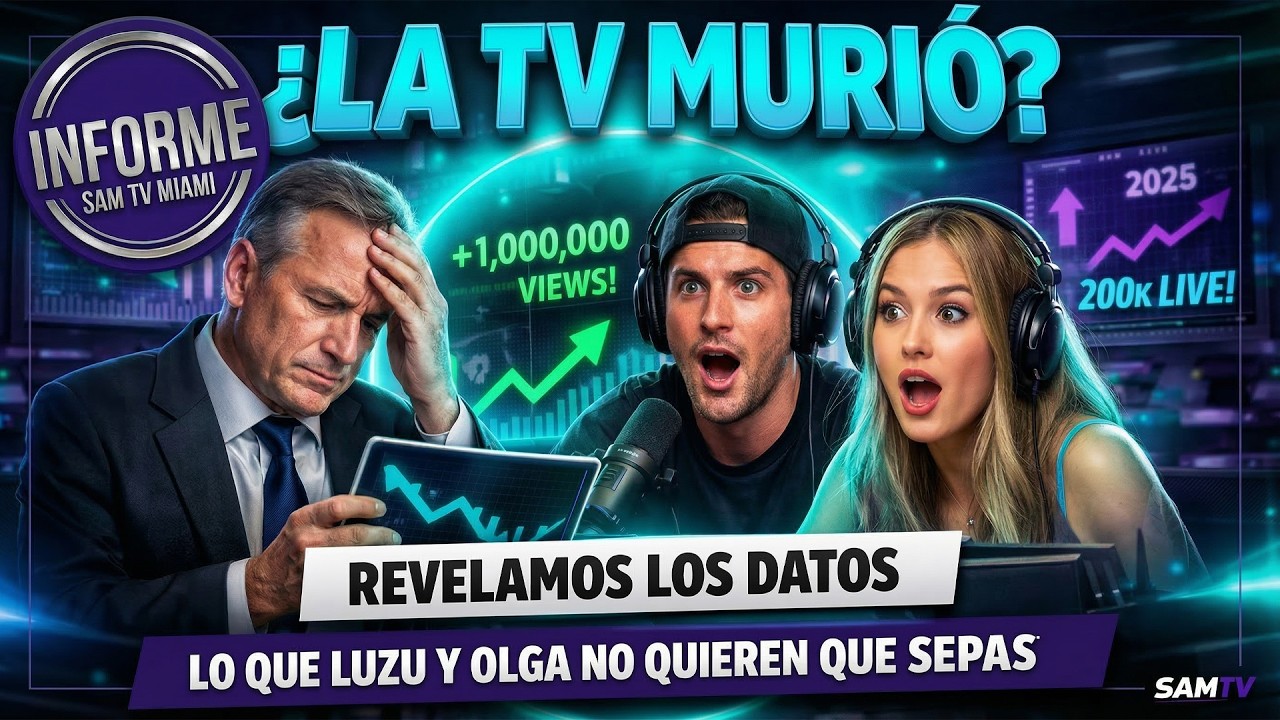 ¿La TV murió? Las verdades que Luzu y Olga no quieren que sepas