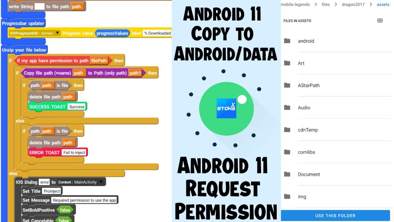 Android 11 copy file data folder Sketchware [StoneX]