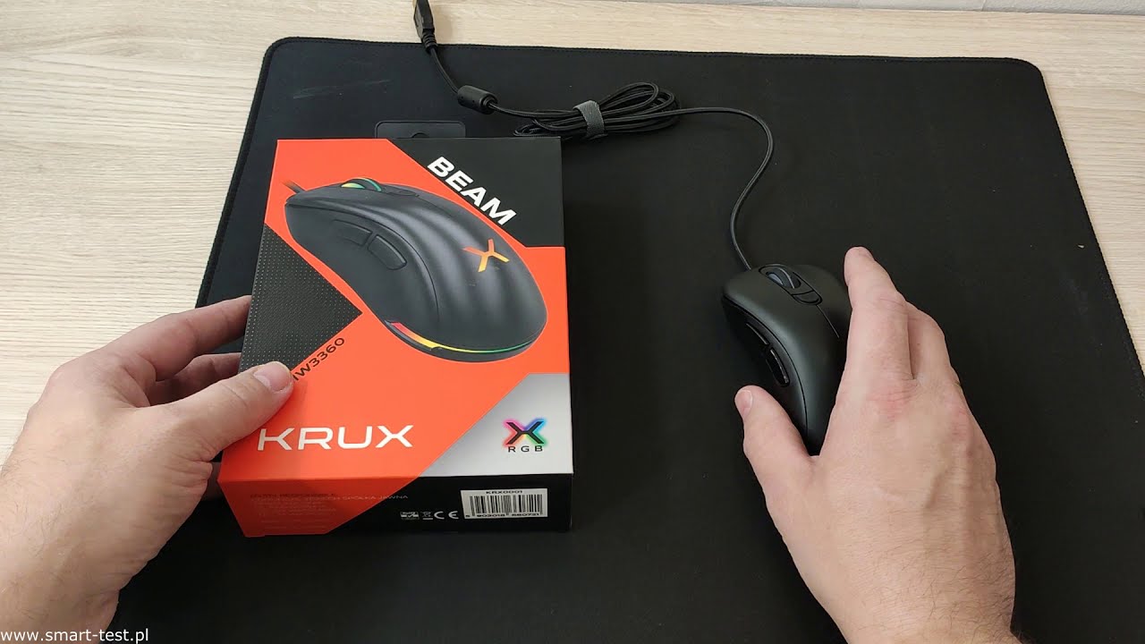 KRUX BEAM - recenzja gamingowej myszki w przystępnej cenie