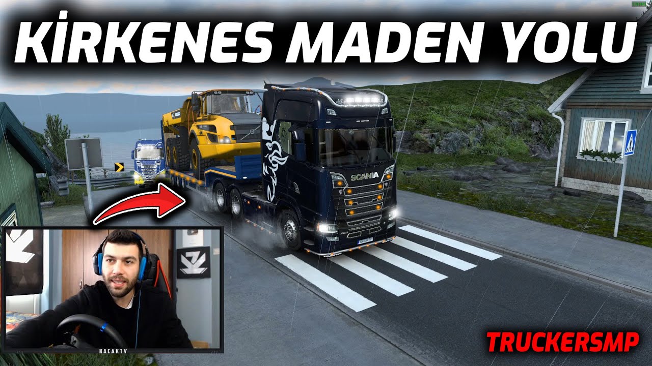 YAĞMURDA PATİNAJ ÇEKE ÇEKE TOPRAK YOLU TIRMANDIM - KİRKENES MADEN YOLU | ETS 2 MP