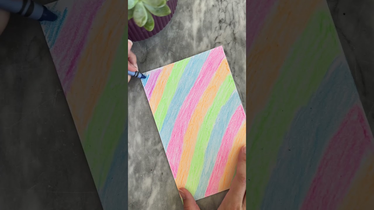 DIY Scratch Art! 🎨 #momlife #artandcraft #activitiesforkids #kidcrafts #shorts
