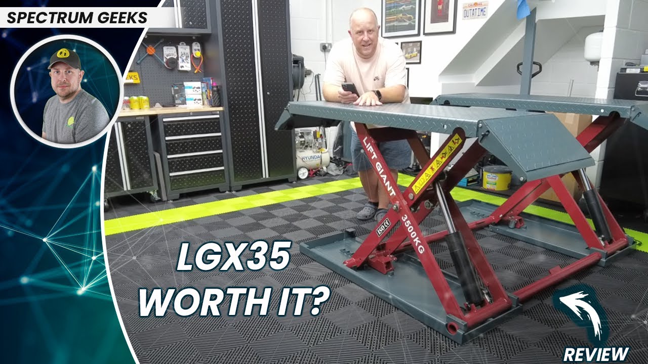 Lift Giant LGX35 Mid Rise Car Scissor Lift // Review // Demonstration