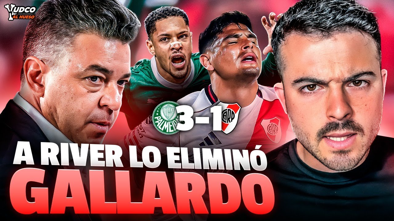 ¡GALLARDO VOLVIÓ A FRACASAR! 🔥 River PERDIÓ 3-1 vs Palmeiras y fue ELIMINADO de la Copa Libertadores