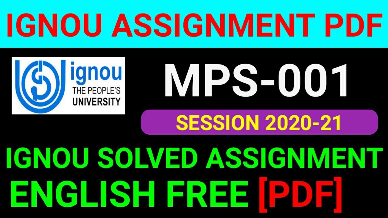 MPS-001 Solved Assignment 2021, MPS-001 Solved Assignment 2021 in English, MPS 001 Assignment