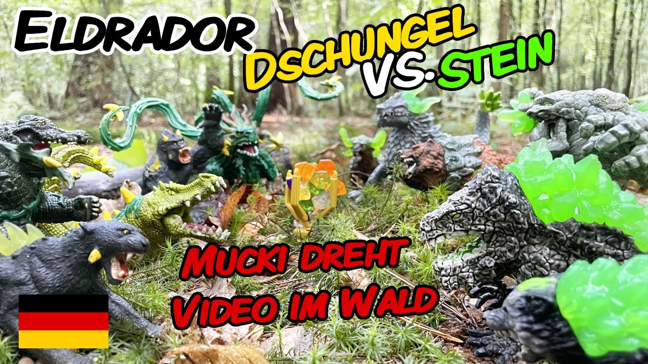 Eldrador - Schleich - Dschungel vs. Stein - Dreh im Wald - Kampf um Superkristall