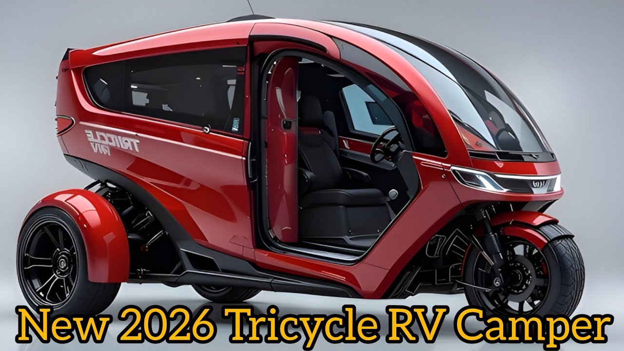 New 2026 Tricycle RV Camper – The Future of Compact Motorhome Touring!