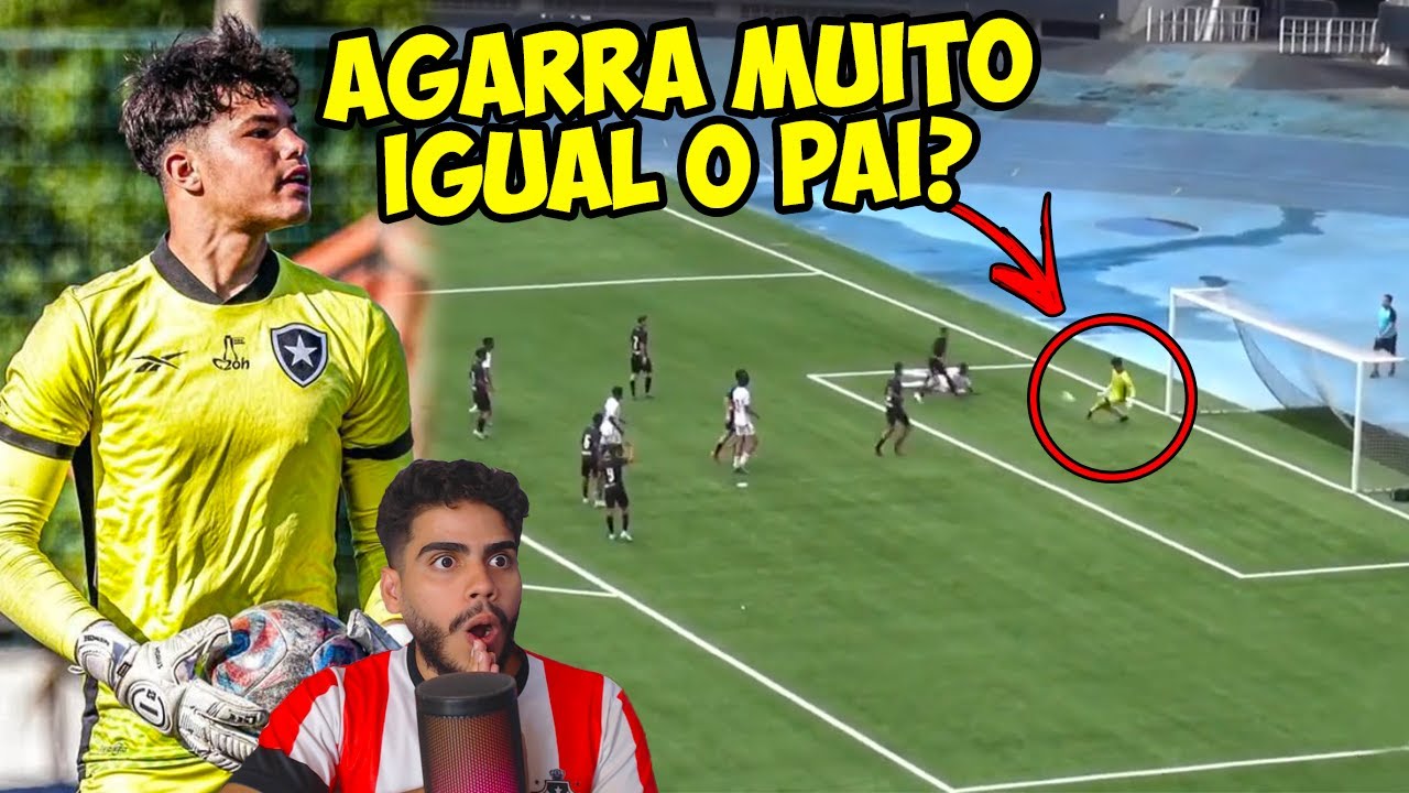 VEJA COMO AGARRA BRUNO SAMUDIO JOIA DO BOTAFOGO!