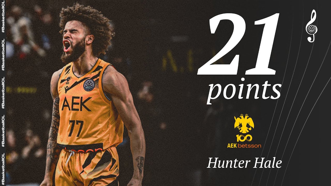 Hunter Hale (21 PTS) | Player Highlights | AEK v PROM | #BasketballCL 2024-25