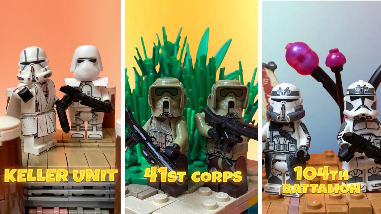 Zbudowałem 3 LEGO Makiety z klonami cz.1