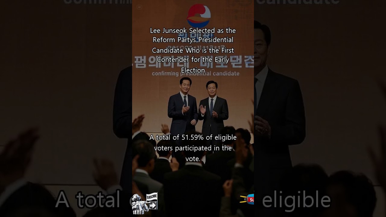 [kr]Lee Jun-seok Selected as the Reform Party's Presidential Candidate! Who is the First Contender
