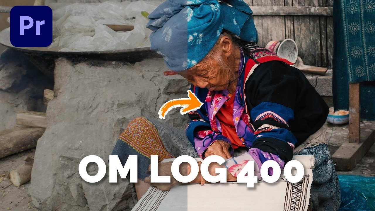 COLOR CORRECT & GRADE Olympus OM-Log 400 Footage for the Cinematic Look in Premiere Pro