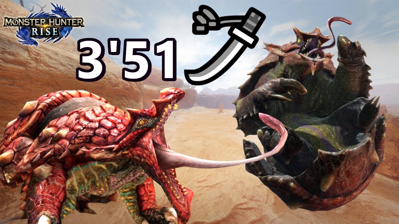 Dual Volvidon Longsword Speedrun Monster Hunter Rise
