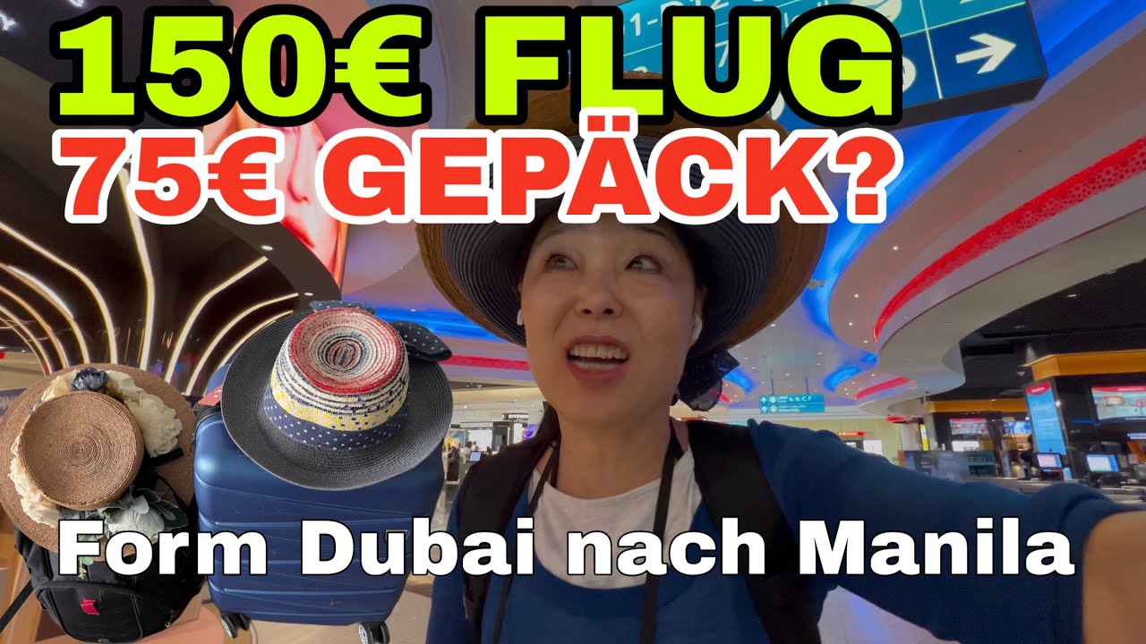 Riskantes Spiel mit Übergepäck: 150€ Flug von Dubai nach Manila! #Übergepäck #ReiseHacks #Flugticket