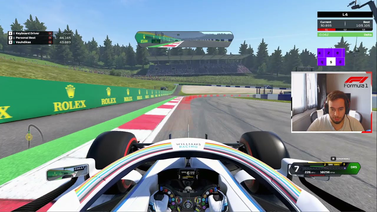 F1 2020 KEYBOARD PLAYER HOTLAP ON AUSTRIA ! (1.03.140) + SETTINGS / ASSIST REVIEW !