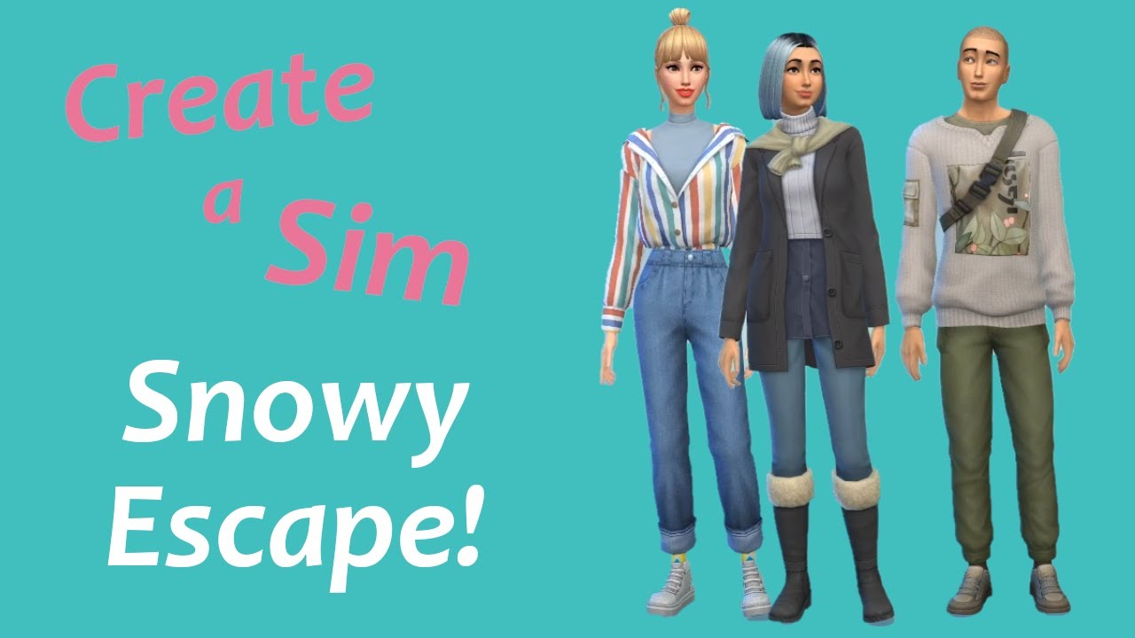 The Sims 4 - Snowy Escape - Create-A-Sim - FIRST LOOK!!!